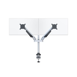 Multibrackets 2 karos asztali gázrugós konzol (15-32", VESA 75x75/100x100, max. 10 kg, ezüst)
