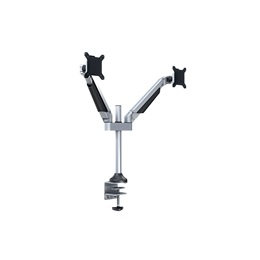 Multibrackets 2 karos asztali gázrugós konzol (15-32", VESA 75x75/100x100, max. 10 kg, ezüst)