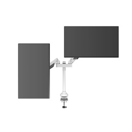 Multibrackets 2 karos asztali konzol (15-32", VESA 75x75/100x100, max. 10 kg, dönthető, forgatható, fehér)