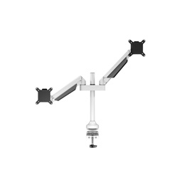 Multibrackets 2 karos asztali konzol (15-32", VESA 75x75/100x100, max. 10 kg, dönthető, forgatható, fehér)