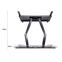 Multibrackets M Super Slim fali konzol (32-65", max. VESA 400x400, 40 kg, dönthető, forgatható, fekete)