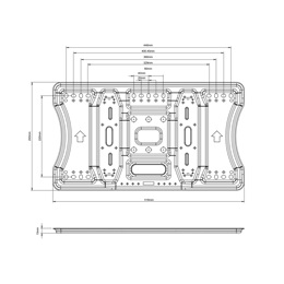 Multibrackets M Super Slim fali konzol (32-65", max. VESA 400x400, 40 kg, dönthető, forgatható, fekete)