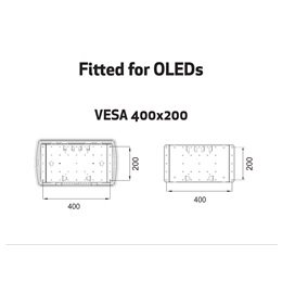 Multibrackets M Super Slim fali konzol (32-65", max. VESA 400x400, 40 kg, dönthető, forgatható, fekete)