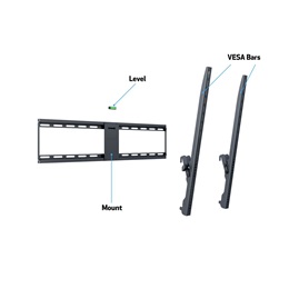 Multibrackets M Universal dönthető fali konzol (55-75", VESA 800x600, 75 kg, fekete)