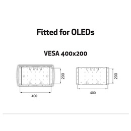 Multibrackets M VESA SuperSlim Tilt&Turn HD fali konzol (40-86", VESA 100x100-400x400, dönthető, 65 kg, fekete)