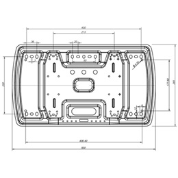Multibrackets M VESA Super Slim fali konzol (32"-65", max. VESA 400x400, dönthető, forgatható, fekete, 40 kg)
