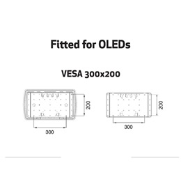 Multibrackets M VESA Super Slim fali konzol (32"-65", max. VESA 400x400, dönthető, forgatható, fekete, 40 kg)