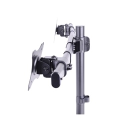 Multibrackets asztali konzol (2 képernyős, 15-27", VESA 75x75/100x100 mm, 8 kg/monitor, dönthető, forgatható, fekete)