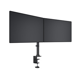Multibrackets asztali konzol (2 képernyős, 15-27", VESA 75x75/100x100 mm, 8 kg/monitor, dönthető, forgatható, fekete)