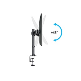 Multibrackets asztali konzol (2 képernyős, 15-27", VESA 75x75/100x100 mm, 8 kg/monitor, dönthető, forgatható, fekete)
