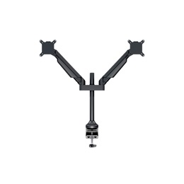 Multibrackets gázrugós 2 karos asztali monitor konzol (15-32", VESA 75x75/100x100, max. 10 kg, fekete)