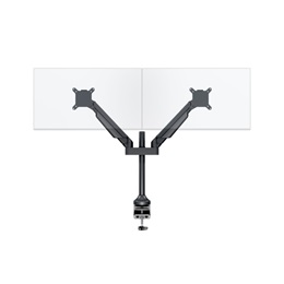 Multibrackets gázrugós 2 karos asztali monitor konzol (15-32", VESA 75x75/100x100, max. 10 kg, fekete)