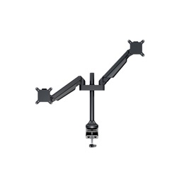 Multibrackets gázrugós 2 karos asztali monitor konzol (15-32", VESA 75x75/100x100, max. 10 kg, fekete)