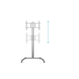 Multibrackets gurulós padlóállvány M Display Stand 180 Single (24-65", VESA 700x400, 50 kg, ezüst)
