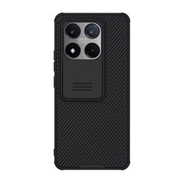 NILLKIN CAMSHIELD PRO szilikon telefonvédő  Xiaomi 14T (ütésállóság, kameravédő, csíkos) FEKETE