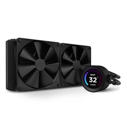 NZXT Kraken Elite 280 vízhűtés (140 mm x2, 500-1800 RPM, PWM, 2,36" LCD, fekete)