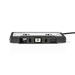 Nedis ACON2200BK autórádió kazetta-adapter (3,5 mm jack, 1 m kábel, ABS, MP3, fekete)