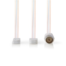 Nedis ANFM105ME FM szalagdipól antenna (IEC (koax) apa, 1,90 m, 50 Ohm, árnyékolatlan, fehér)