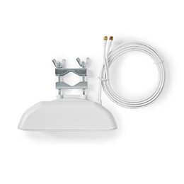 Nedis ANOR5G20WT beltéri és kültéri antenna (3G/4G/5G, 698–5000 MHz, 6 dB nyereség, SMA férfi, fehér)