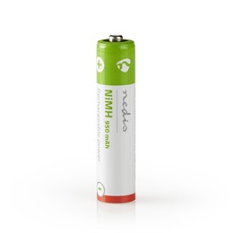Nedis BANM9HR034B AAA akku 950mAh NiMH (1,2V, 4 db, piros, zöld)