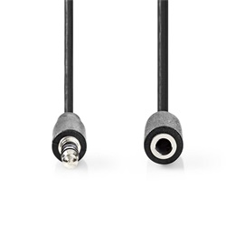Nedis CAGL22050BK30 3,5 mm jack hosszabbító kábel (3,5 mm jack dugó / aljzat, 3 m)