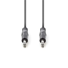 Nedis COTH23020GY30 félprofi audio kábel (2 x 6,35 mm sztereó jack dugó, 3 m, rugalmas)
