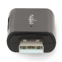 Nedis CRDRU2110BK USB 2.0 kártyaolvasó (USB-C, microSD, microSDHC, microSDXC, SD, SDHC, SDXC, fekete)