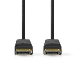 Nedis DisplayPort 1.4 kábel 1 m (DisplayPort dugó / DisplayPort dugó, 8K@60Hz, fekete)