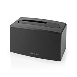 Nedis HDDUSB3210BK HDD/SSD dokkoló (egyrekeszes, 2,5"/3,5", SATA III, USB 3.2 Gen1, USB Type-A, fekete)
