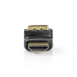 Nedis HDMI átalakító adapter 270° elforgatható (HDMI / HDMI, aranyozott csatlakozó, fekete)