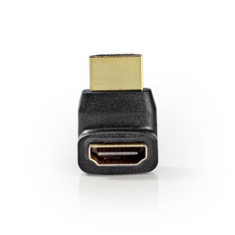 Nedis HDMI átalakító adapter 270° elforgatható (HDMI / HDMI, aranyozott csatlakozó, fekete)