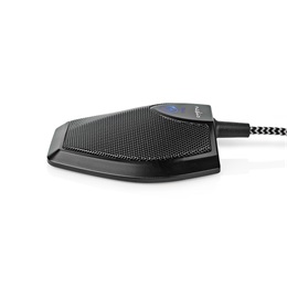 Nedis MICCU100BK asztali konferencia mikrofon (USB, 360°-os hangfelvétel, érintéses némítás, szűrőszivacs)