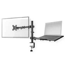 Nedis MMSISNB110BK asztali monitor tartó és laptop állvány (15-32", VESA 75x75/100x100, max. 8 kg, fekete)