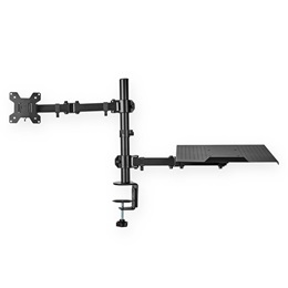 Nedis MMSISNB110BK asztali monitor tartó és laptop állvány (15-32", VESA 75x75/100x100, max. 8 kg, fekete)