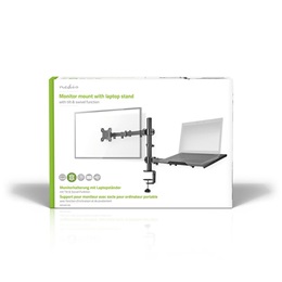 Nedis MMSISNB110BK asztali monitor tartó és laptop állvány (15-32", VESA 75x75/100x100, max. 8 kg, fekete)