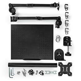 Nedis MMSISNB110BK asztali monitor tartó és laptop állvány (15-32", VESA 75x75/100x100, max. 8 kg, fekete)