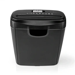 Nedis PASH112BKA4 iratmegsemmisítő (A4, 10 l, DIN P-2, 6 mm csík, fekete)