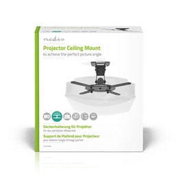 Nedis PJCM100BK projektor konzol (185-327mm, 0-360°, dönthető 90°, max 10 kg, fekete)