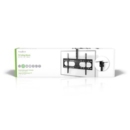 Nedis TVCM1350BK mennyezeti TV/monitor tartó konzol (42-65", dönthető, forgatható, VESA 100x100-600x400, 45kg, fekete)