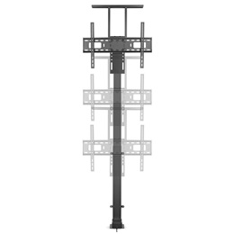 Nedis TVSM5840BK motoros TV/monitor állvány (37-80", állítható magasság 79-184 cm, Smart Wi-Fi, 60 kg, fekete)
