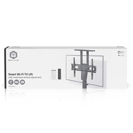 Nedis TVSM5840BK motoros TV/monitor állvány (37-80", állítható magasság 79-184 cm, Smart Wi-Fi, 60 kg, fekete)