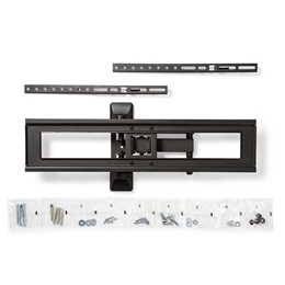 Nedis TVWM1550BK fali tartókonzol (37"-70", VESA 100x100-600x400, 35 kg, dönthető, forgatható, acél, fekete)