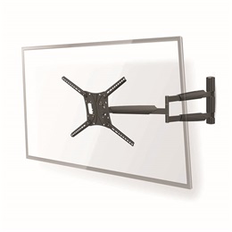 Nedis TVWM1790BK fali tartókonzol (13"-86", VESA 75x75–600x400, max. 60 kg, 3 forgáspont, fekete)