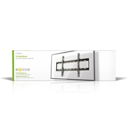 Nedis TVWM2050BK fali tartó (42"-70", fix, VESA 100x100/200x100/200x200/400x200/400x400/600x400, 60 kg, 29 mm, fekete)