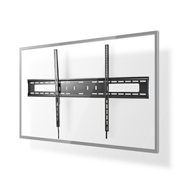 Nedis TVWM2070BK fali tartó (fix, VESA 200x200–900x600, 75 kg, faltávolság 30,5 mm, fekete)