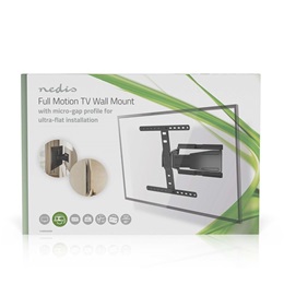 Nedis TVWM5560BK TV/monitor fali konzol (43"-90", max. 50 kg, forgatható, dönthető, 2 forgáspont, VESA 400x400/600x400/4
