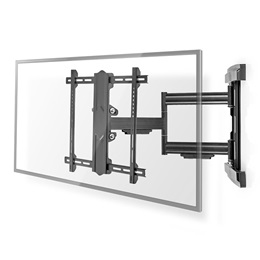 Nedis TVWM6550BK 37"-80" fali tartókonzol (max. 50 kg, forgatható/dönthető, 3 forgáspont, VESA 200x100-600x400, min. fal
