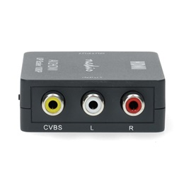 Nedis VCON3456AT videó konverter (3x RCA bemenet, HDMI kimenet, Full HD 1080p@60Hz, USB tápellátás, 1,65 Gbps, antracit)