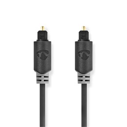 Nedis optikai audió kábel (TosLink dugó, 3 m, 5.1/7.1 kompatibilis)