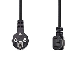Nedis tápkábel IEC-320-C13 (3 x 0,75 mm, pipa csatlakozó, 2 m)